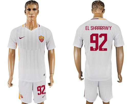 Roma #92 El Shaarawy Away Soccer Club Jersey